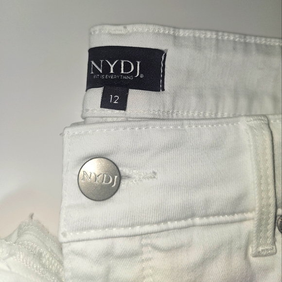 NYDY White Marilyn Straight Capris - Picture 3 of 3